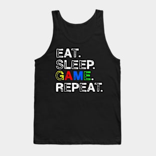 Eat, Sleep, Game, Repeat Tank Top